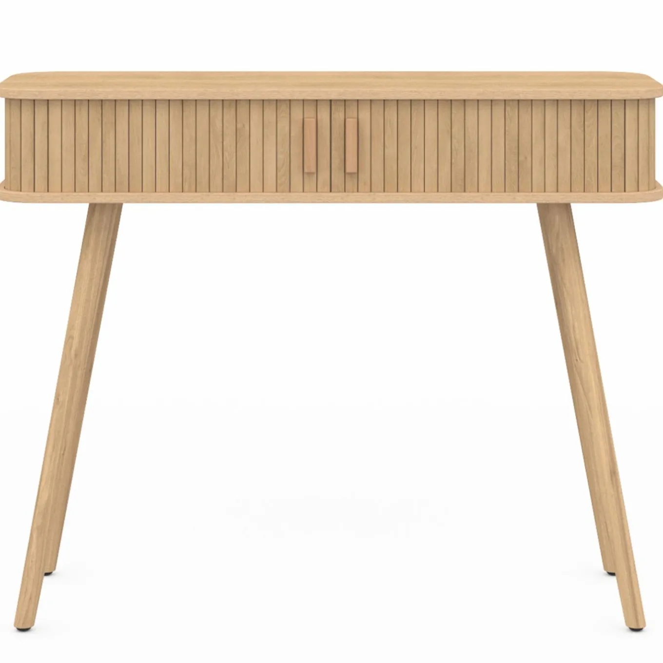 IDMarket Console d’entrée bois 2 portes coulissantes effet lattes* Meubles En Bois|Collection Vintage