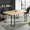IDMarket Console extensible industrielle 140 cm* Meubles En Bois|Collection Industrielle
