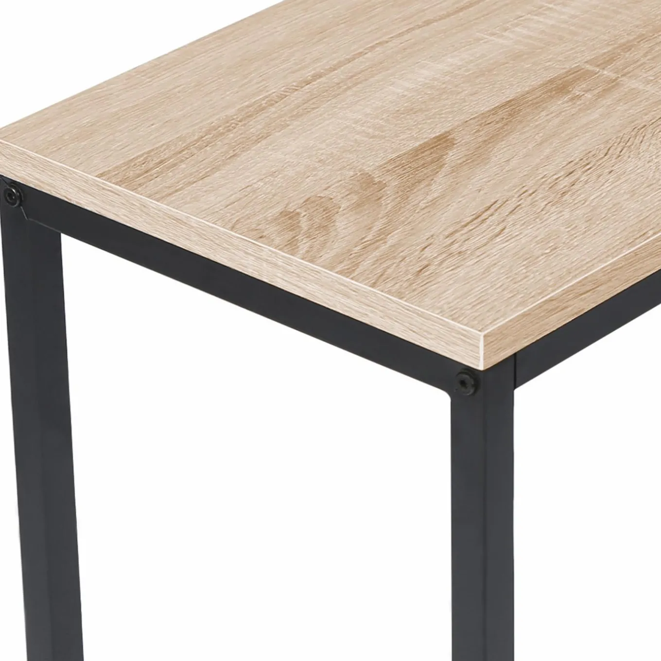 IDMarket Console industrielle bois et métal* Meubles En Bois|Collection Industrielle