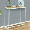 IDMarket Console industrielle bois et métal blanc* Collection Industrielle|Petits Meubles
