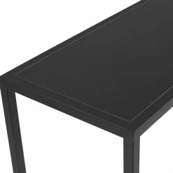 IDMarket Console métal noir style industriel 80 cm* Meubles Noirs|Collection Métal