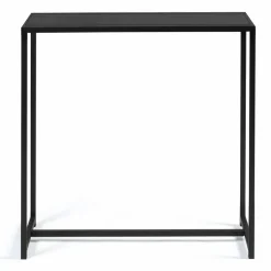 IDMarket Console métal noir style industriel 80 cm* Meubles Noirs|Collection Métal