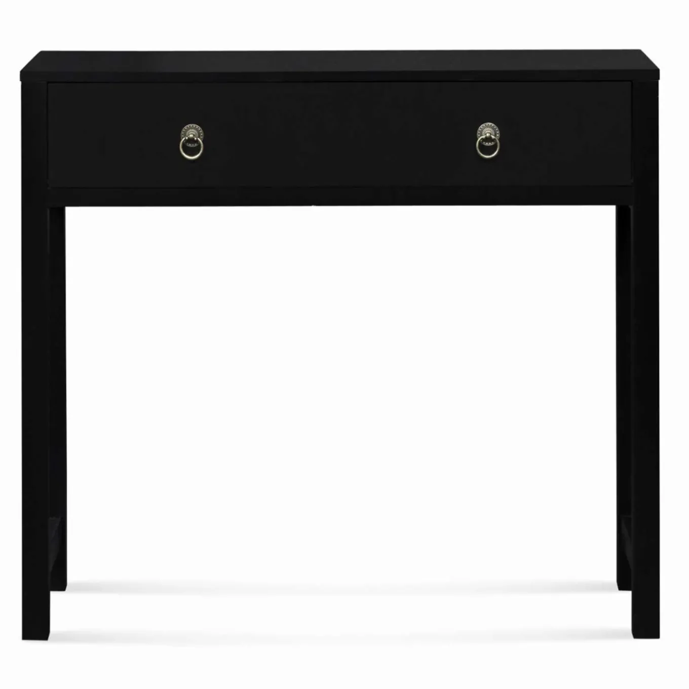 IDMarket Console noire style asiatique 1 tiroir* Meubles Tiroirs|Collection Contemporaine