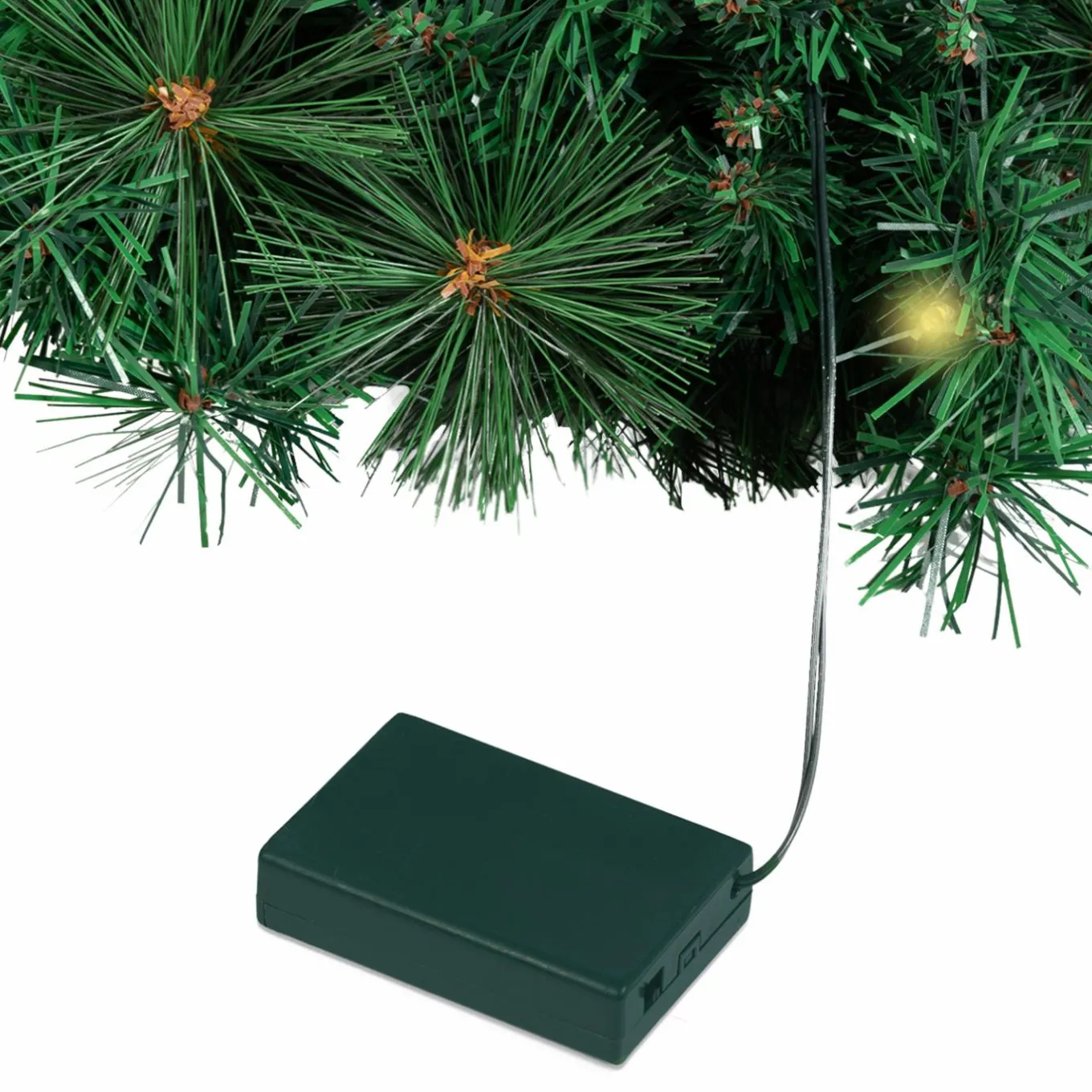 IDMarket Couronne de Noël avec 20 LED blanche* Décoration Et Accessoires|Plantes Artificielles