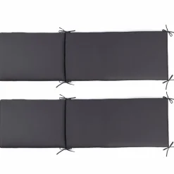IDMarket Coussins transat gris 190 cm* Bains De Soleil|Fauteuils De Jardin