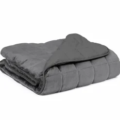 IDMarket Couverture lestée 7kg 150x200 cm gris clair et gris foncé* Couettes Et Oreillers|Chambre Complète Adulte