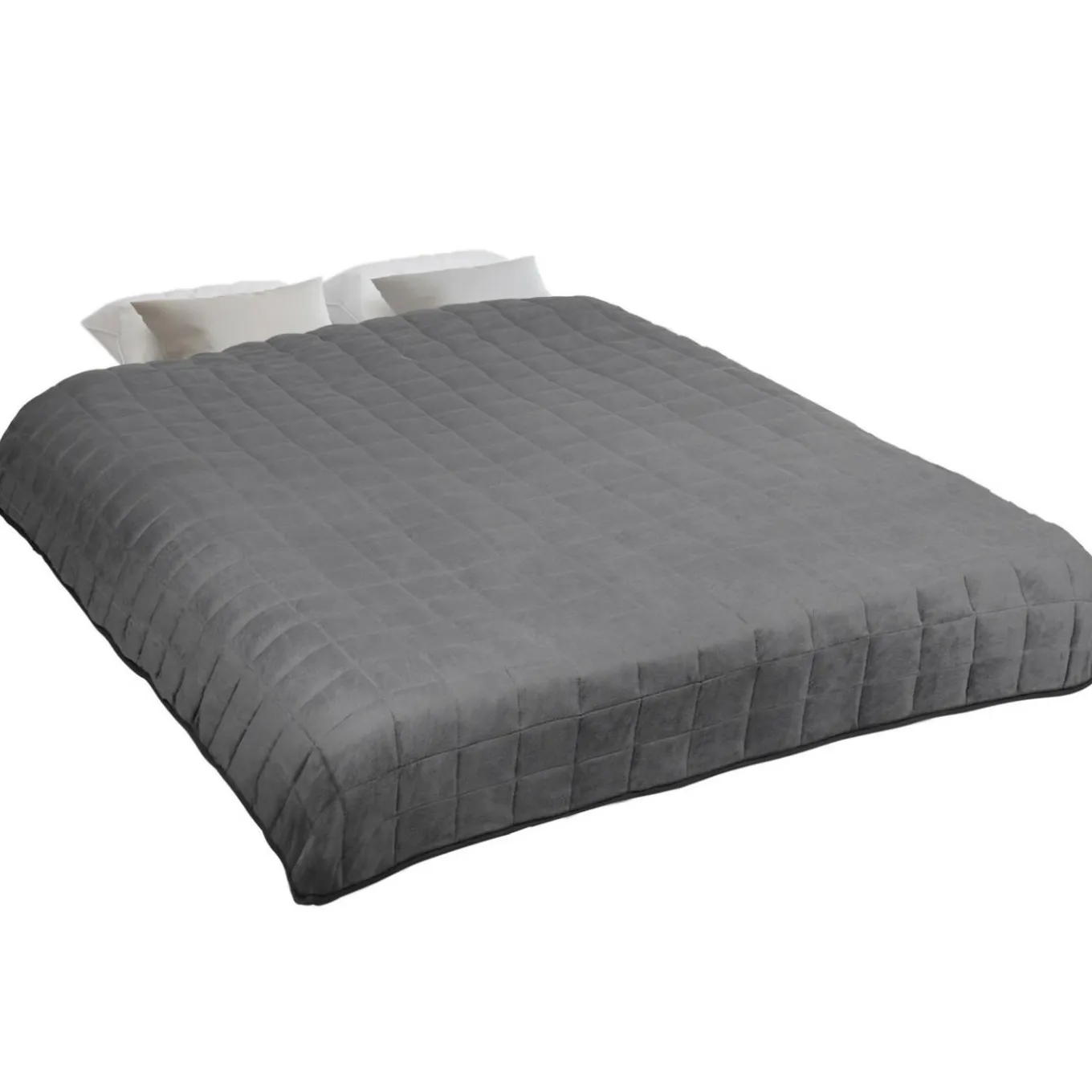 IDMarket Couverture lestée 150x200 cm bicolore gris clair et gris 9 kg* Couettes Et Oreillers