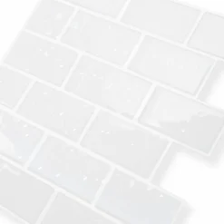 IDMarket Crédence adhésive murale effet carrelage blanc* Produits D’Aménagement Intérieur|Décoration Et Accessoires