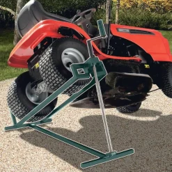 IDMarket Cric lève tracteur tondeuse 400 kg* Entretien Du Jardin Et Accessoires