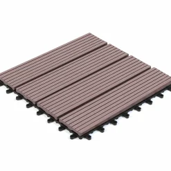 IDMarket Dalles composite clipsables 30x30 cm pour terrasse* Revêtement Sol Extérieur