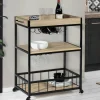 IDMarket Desserte de cuisine DETROIT* Collection Industrielle|Buffets De Cuisine