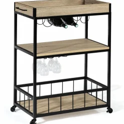 IDMarket Desserte de cuisine DETROIT* Collection Industrielle|Buffets De Cuisine