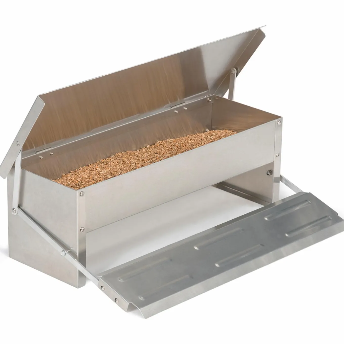 IDMarket Distributeur de graines pour poules anti nuisible* Accessoires Animaux|Accessoires Poulailler