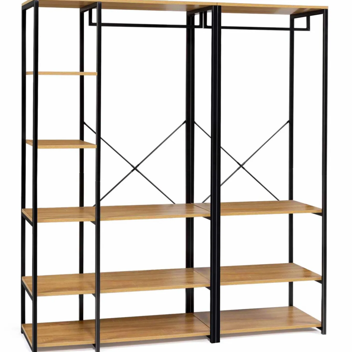 IDMarket Dressing industriel 150 cm* Meubles Hauts|Meubles En Bois