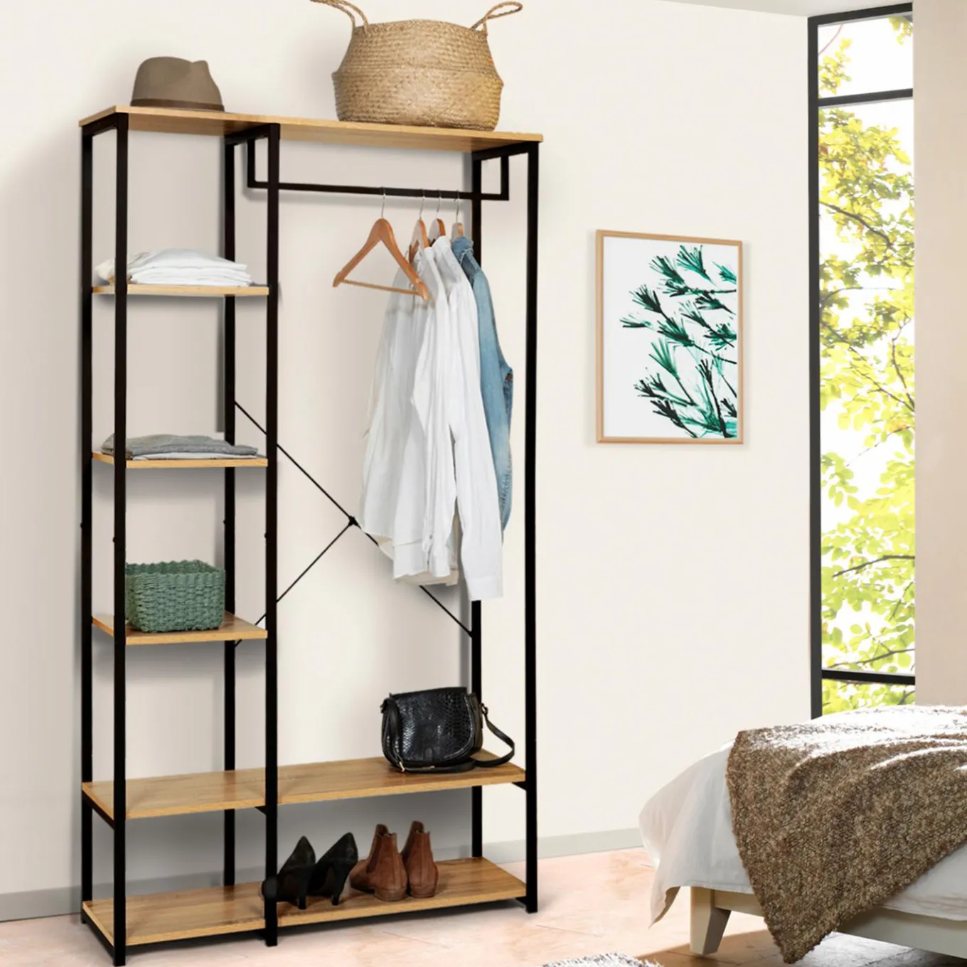 IDMarket Dressing industriel 90 cm* Meubles Hauts|Meubles En Bois