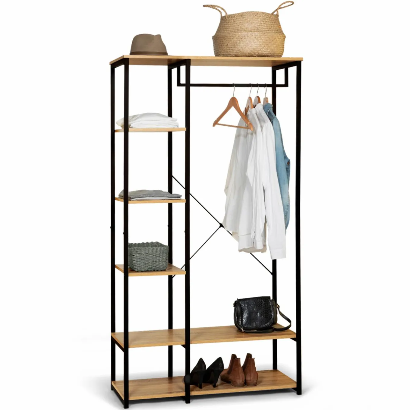 IDMarket Dressing industriel 90 cm* Meubles Hauts|Meubles En Bois