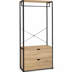 IDMarket Dressing industriel 2 tiroirs 80 cm* Meubles Hauts|Collection Agencement Magasin