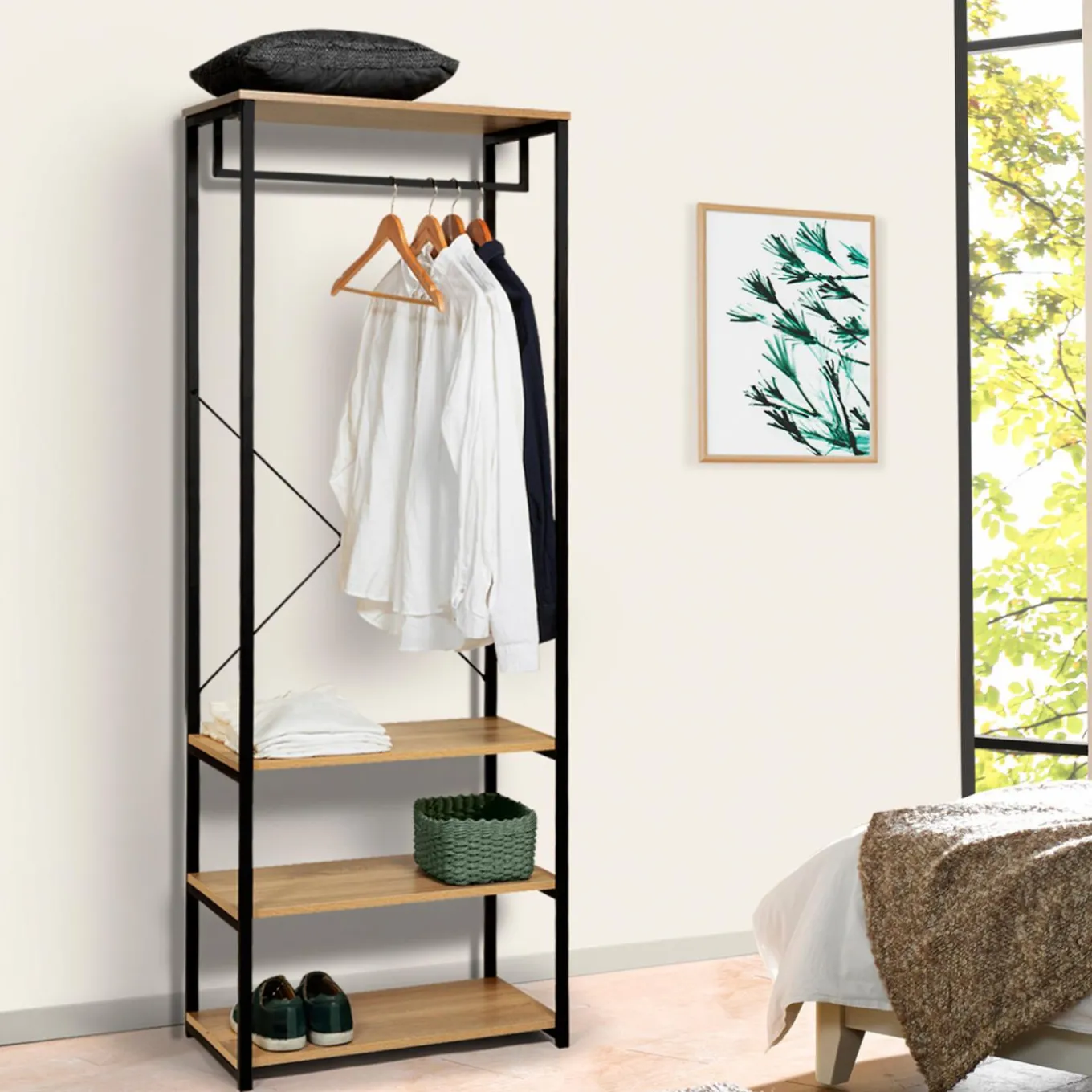 IDMarket Dressing industriel 60cm* Meubles Hauts|Meubles En Bois