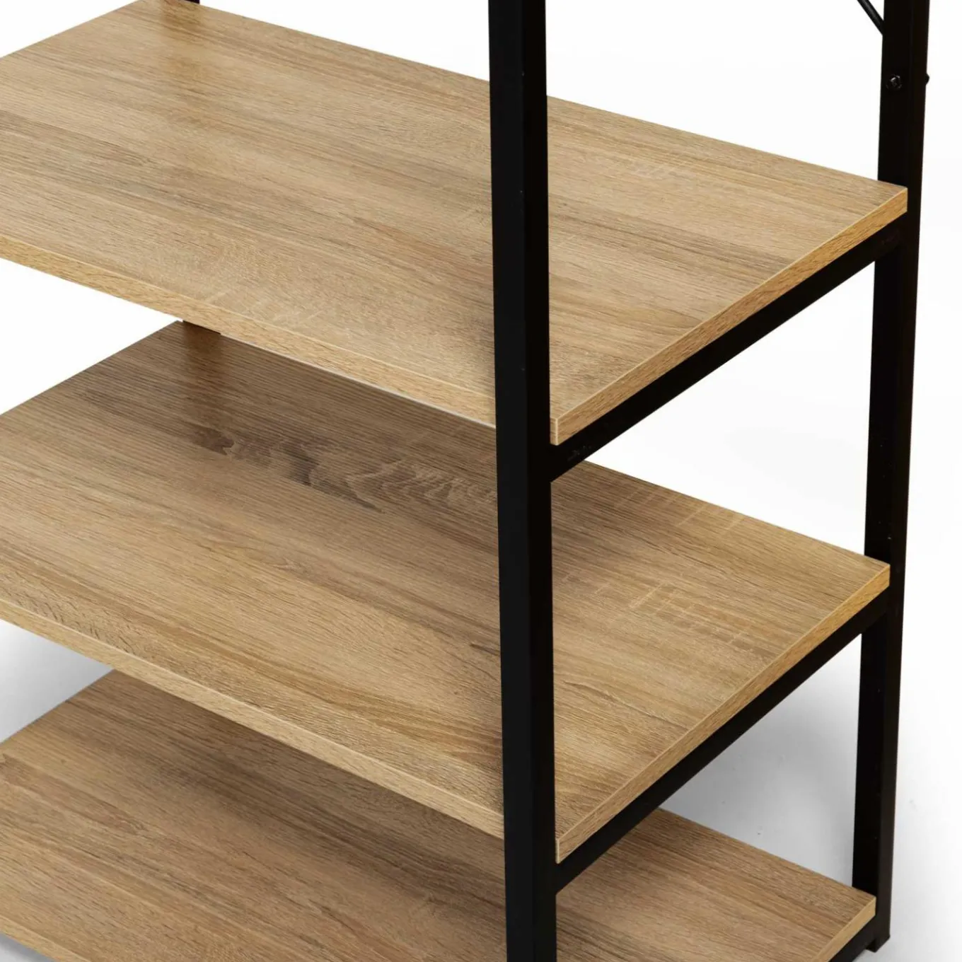 IDMarket Dressing ouvert industriel 167 cm double penderie* Collection Industrielle|Chambre Complète Adulte