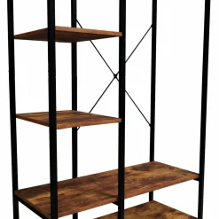 IDMarket Dressing penderie avec étagères style industriel* Meubles Hauts|Meubles En Bois