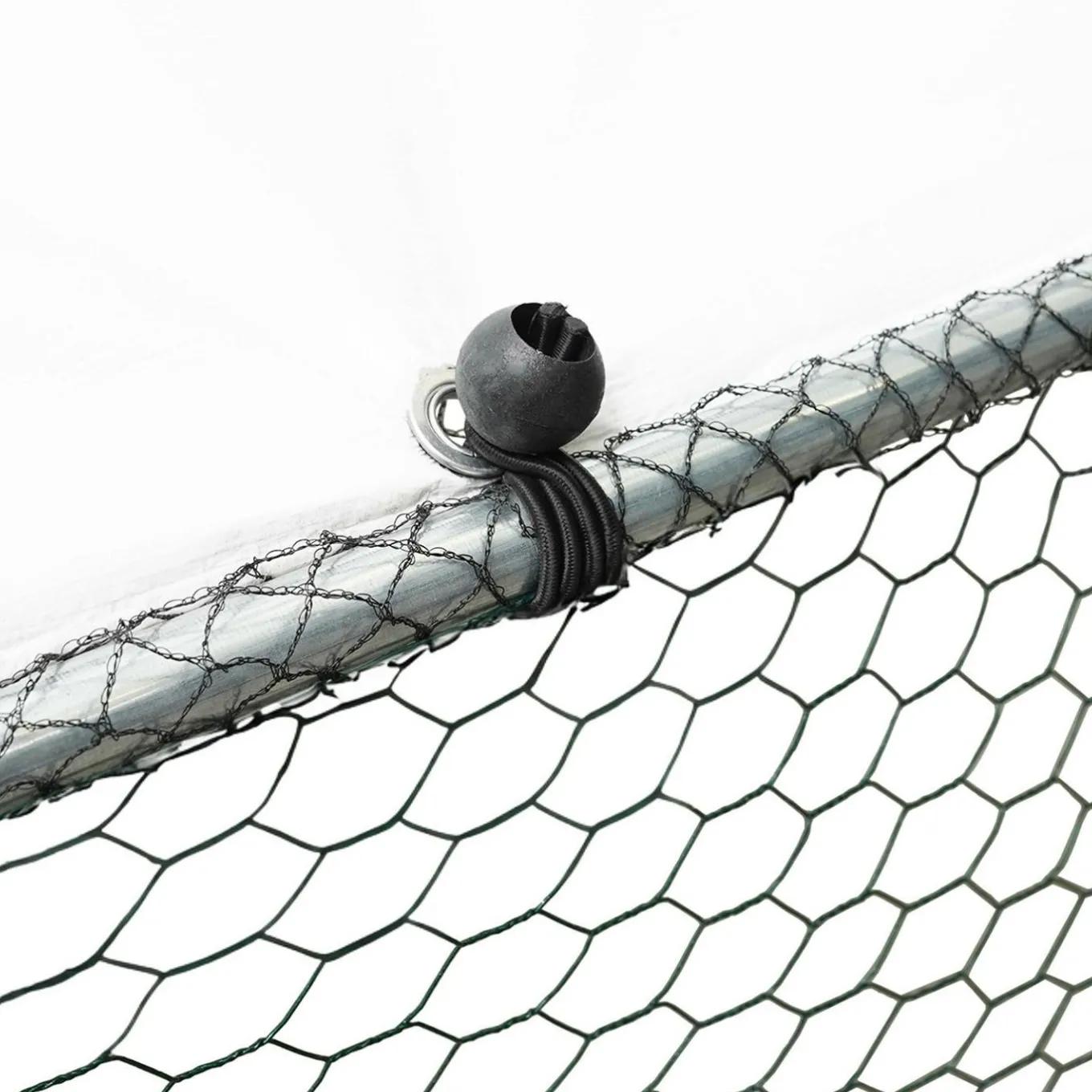 IDMarket Enclos poulailler 12 m² en acier galvanisé avec perchoir* Volières Et Enclos