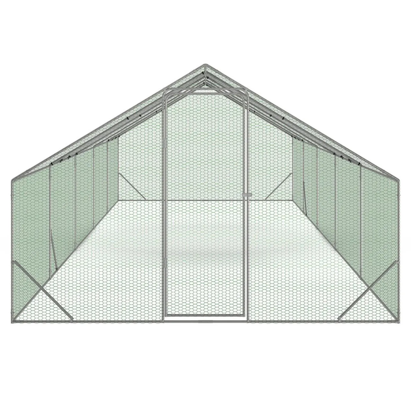 IDMarket Enclos poulailler 30m²* Volières Et Enclos|Poulaillers