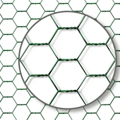 IDMarket Enclos poules 6 m2 parc grillagé 3x2m acier galvanisé* Volières Et Enclos