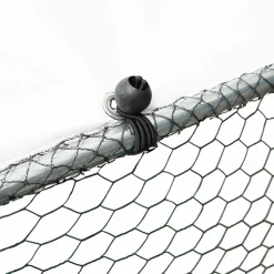 IDMarket Enclos poules 6 m2 parc grillagé 3x2m acier galvanisé* Volières Et Enclos