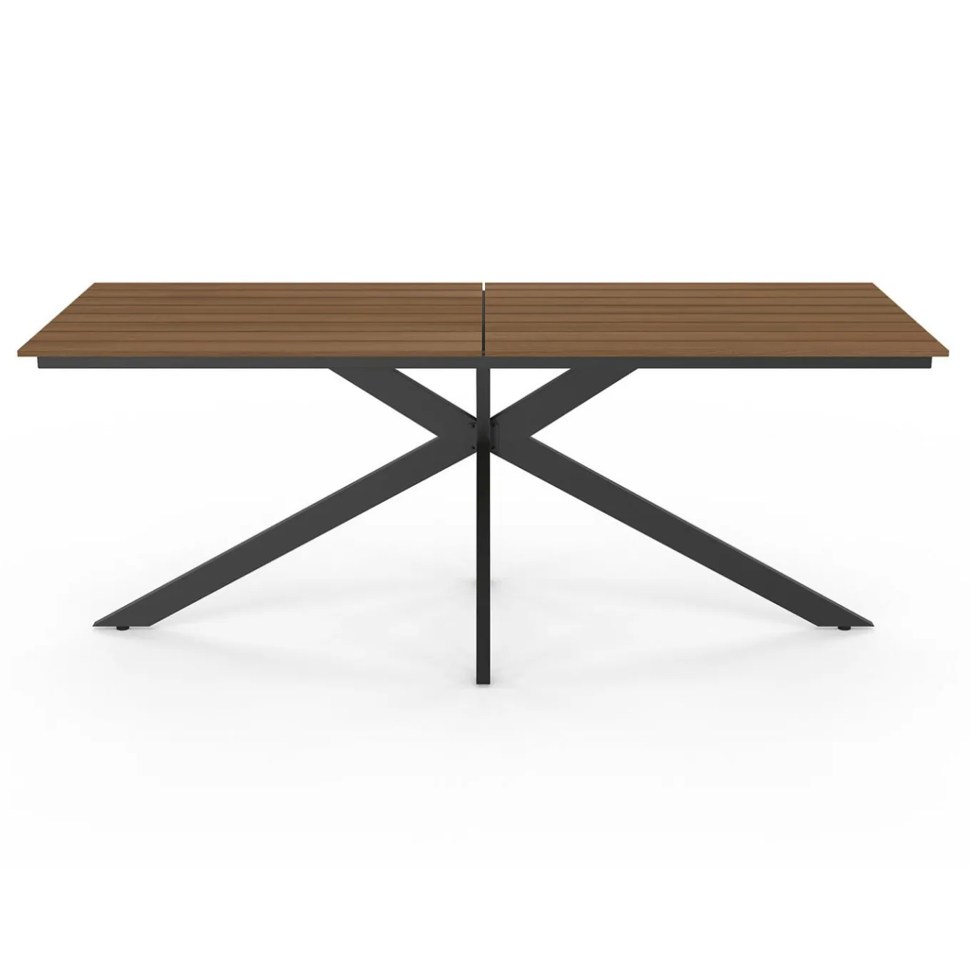 IDMarket Ensemble table et chaise salon de jardin 8 personnes pied araignée noir* Salons De Jardin