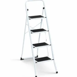 IDMarket Escabeau 4 marches pliable* Meubles Bricolage Et Rayonnage