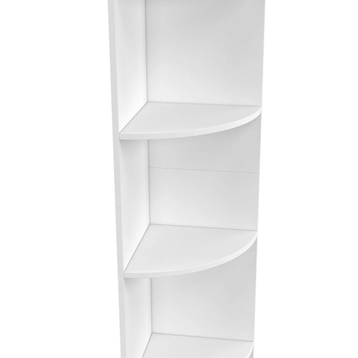IDMarket Etagère murale d'angle 5 niveaux blanche à poser ou à fixer* Etagères|Collection Moderne