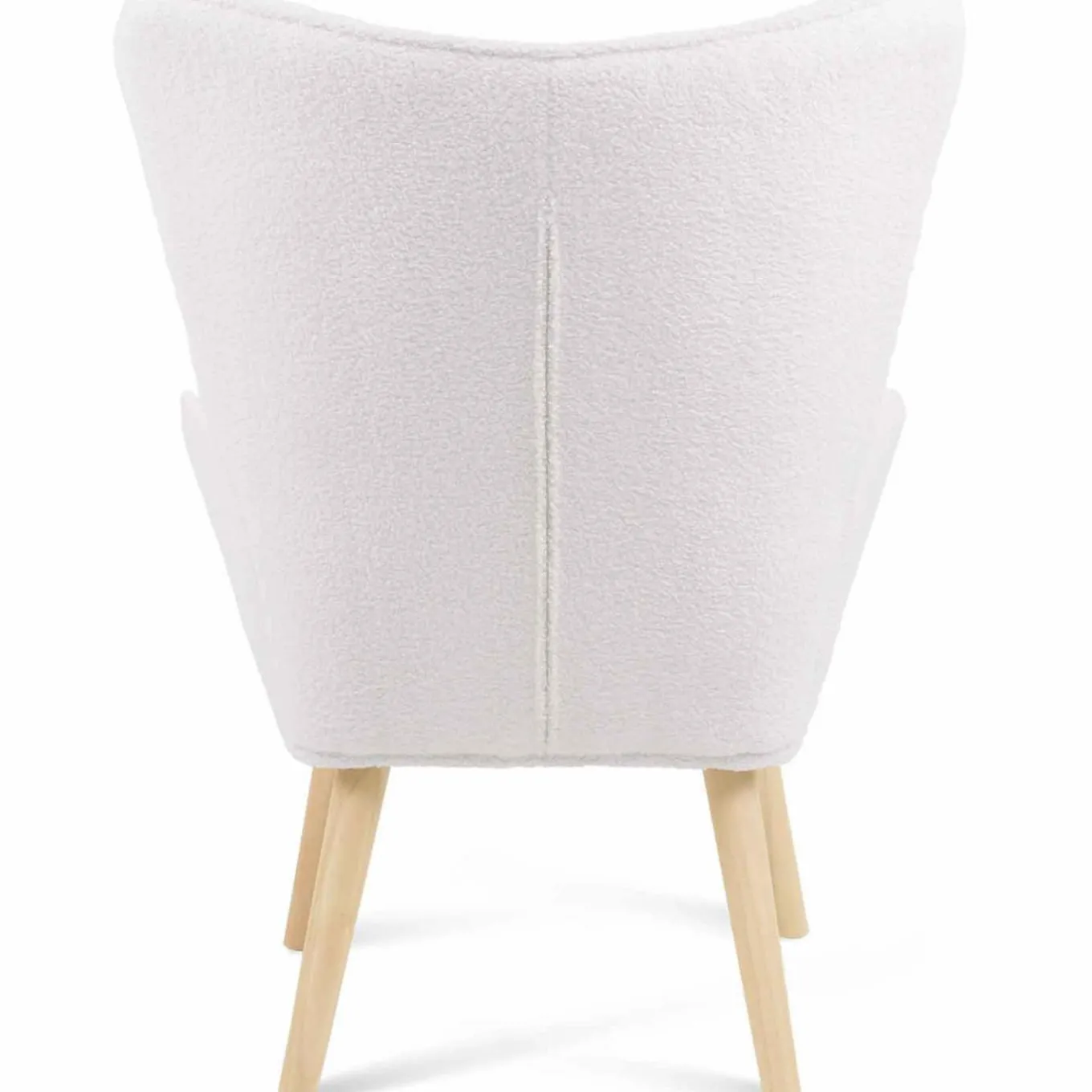 IDMarket Fauteuil bouclette blanche style scandinave* Collection Agencement Magasin|Collection Scandinave