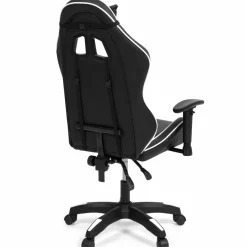 IDMarket Fauteuil gamer noir et blanc réglable et inclinable accoudoirs pivotants* Collection Télétravail|Chaises De Bureau Et Accessoires