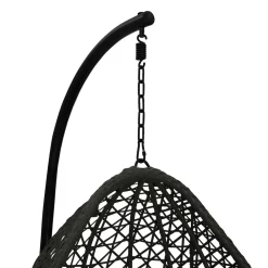 IDMarket Fauteuil lune suspendu avec coussins gris* Fauteuils De Jardin