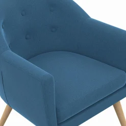 IDMarket Fauteuil scandinave cabriolet bleu* Fauteuils