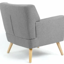 IDMarket Fauteuil scandinave gris chiné* Collection Agencement Magasin|Collection Scandinave