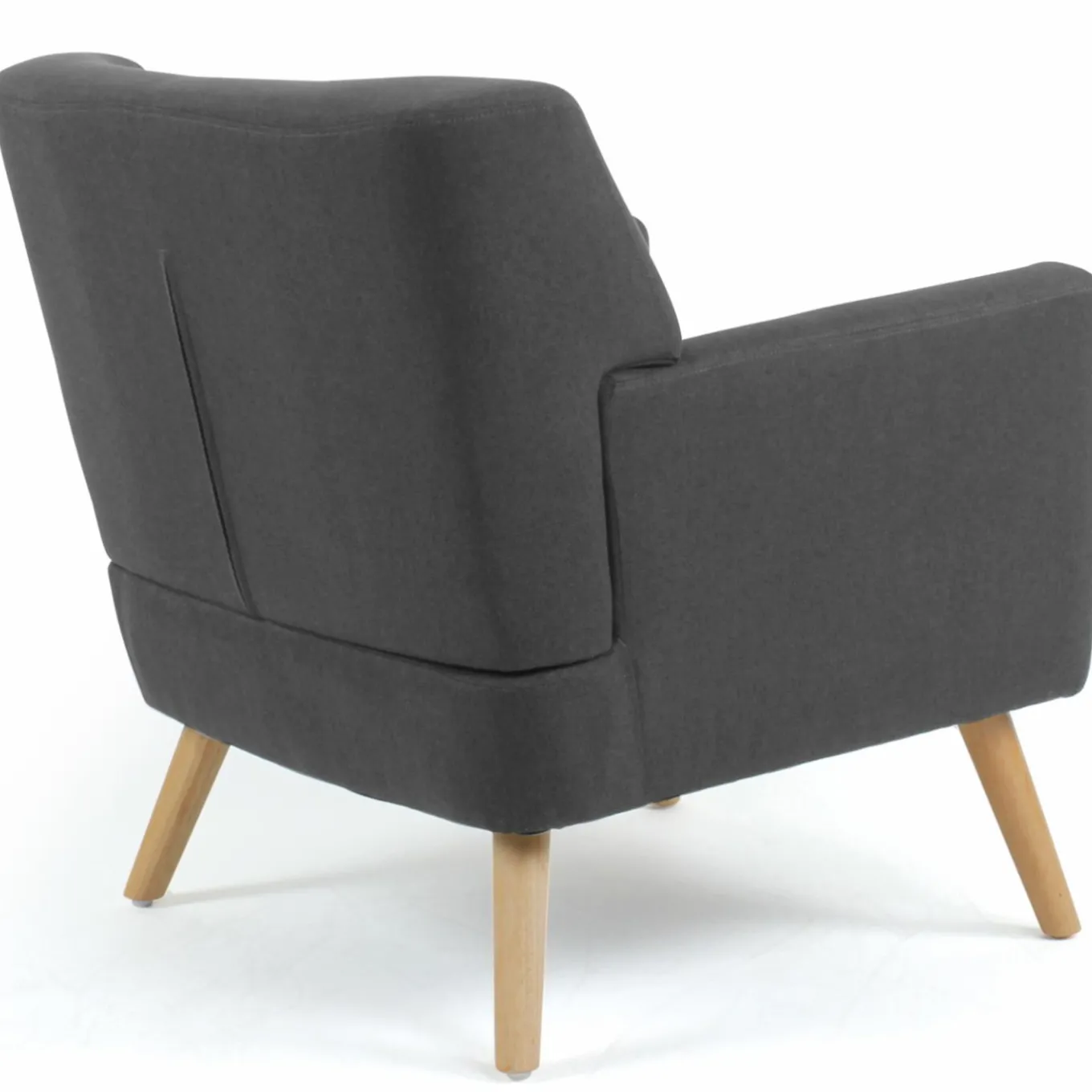IDMarket Fauteuil scandinave gris anthracite* Collection Agencement Magasin|Collection Scandinave