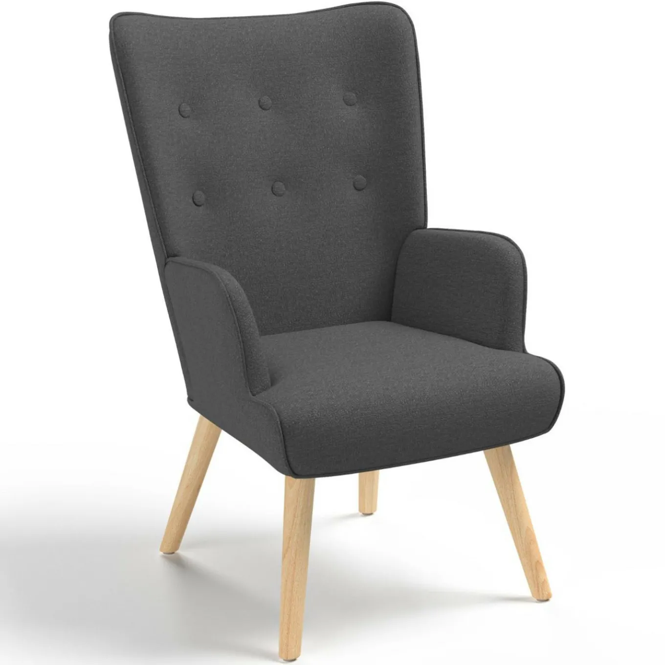 IDMarket Fauteuil scandinave gris anthracite IVAR* Collection Agencement Magasin|Collection Scandinave