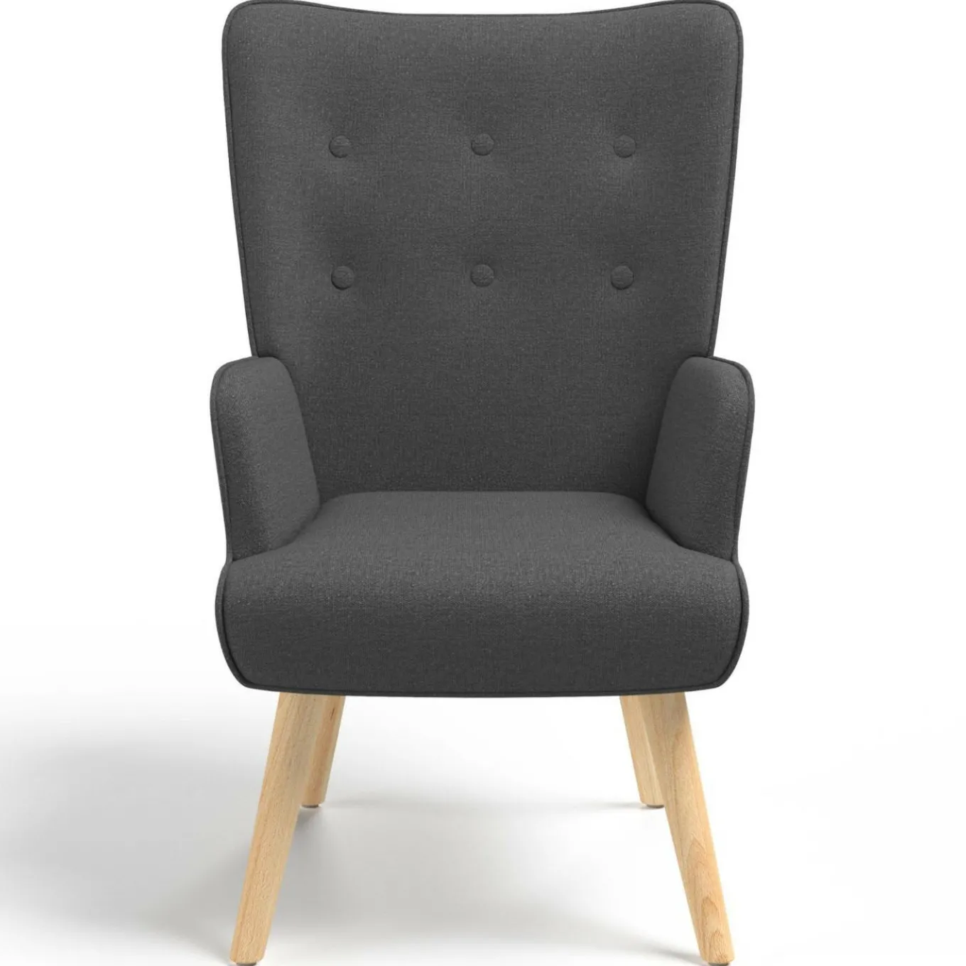 IDMarket Fauteuil scandinave gris anthracite IVAR* Collection Agencement Magasin|Collection Scandinave