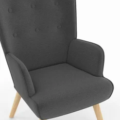 IDMarket Fauteuil scandinave gris anthracite IVAR* Collection Agencement Magasin|Collection Scandinave