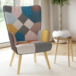 IDMarket Fauteuil scandinave multicolore* Collection Agencement Magasin|Collection Scandinave