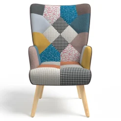 IDMarket Fauteuil scandinave multicolore* Collection Agencement Magasin|Collection Scandinave