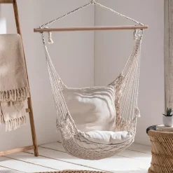 IDMarket Fauteuil suspendu macramé* Fauteuils De Jardin|Hamacs