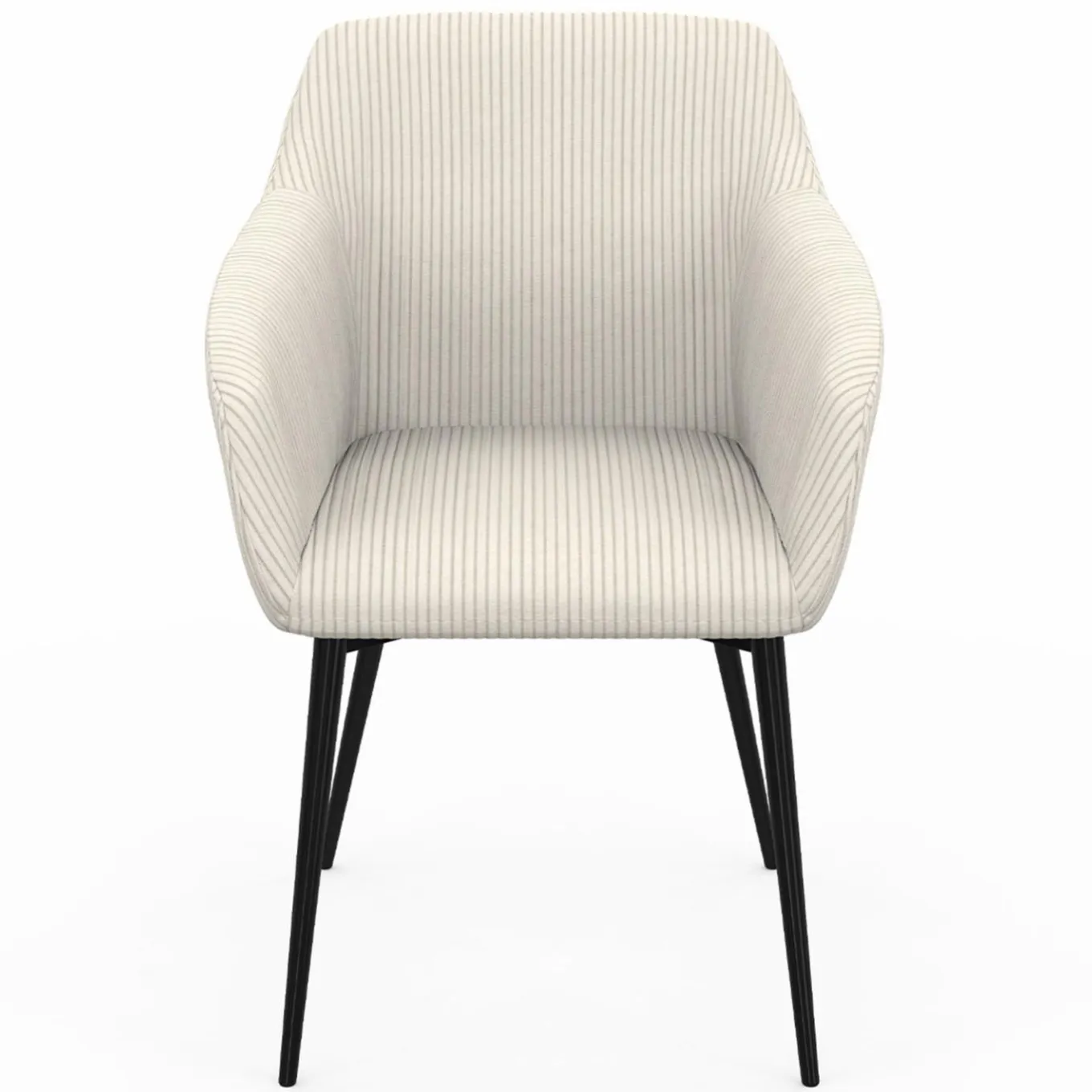 IDMarket Fauteuils de table en velours côtelé beige : lot de 2* Collection Design|Tables Et Chaises