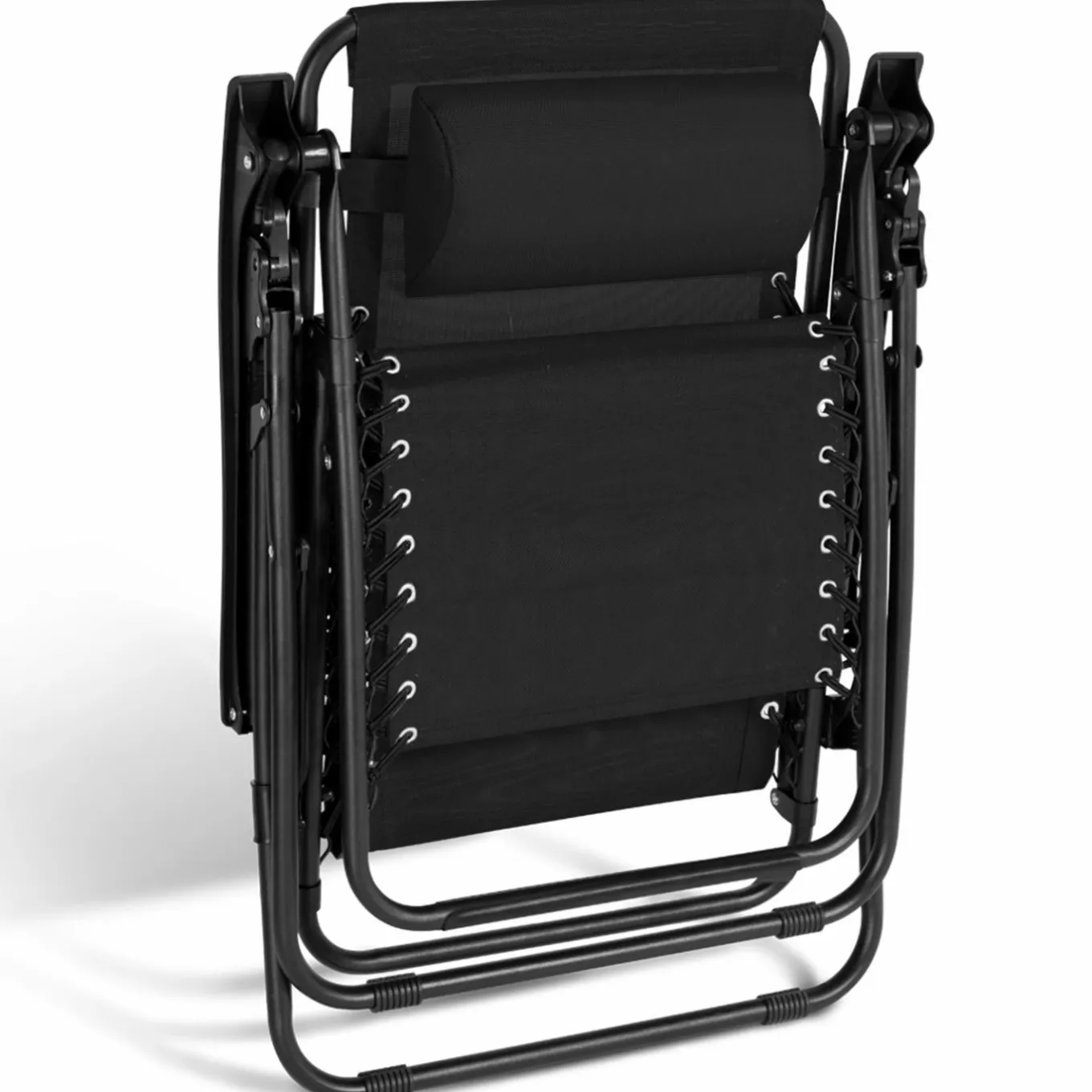 IDMarket Fauteuils RELAX grand confort noir* Fauteuils De Jardin