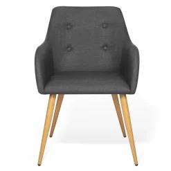 IDMarket Fauteuils scandinaves gris anthracite* Collection Agencement Magasin|Collection Scandinave