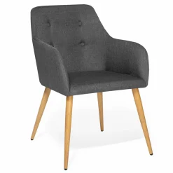 IDMarket Fauteuils scandinaves gris anthracite* Collection Agencement Magasin|Collection Scandinave