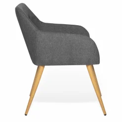 IDMarket Fauteuils scandinaves gris anthracite* Collection Agencement Magasin|Collection Scandinave