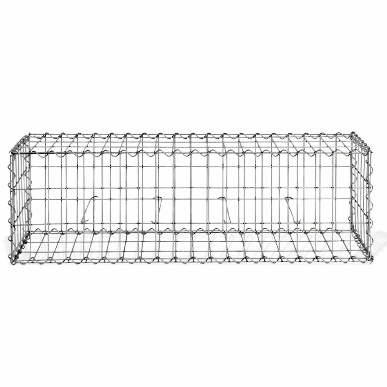 IDMarket Gabions pour pierre (jardin) 100 x 30 x 30 cm : lot de 2* Bordures De Jardin