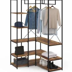 IDMarket Grand dressing modulable style industriel* Meubles Hauts|Meubles En Bois